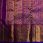 Orange Mustard Kanchipuram Silk Thread Design Saree