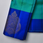 Parrot Green Kanchipuram Silk Saree with Anandha Border