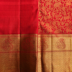 Pure Red Kanchipuram Silk Saree – EM