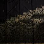 Raising Pattern Black Kanchipuram Silk Saree