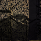 Raising Pattern Black Kanchipuram Silk Saree