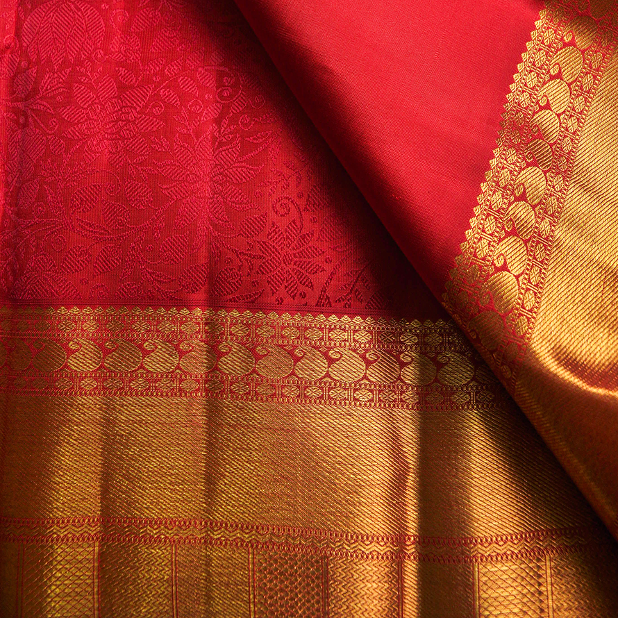 Samundrika Pattu – Red EM Kanchipuram Silk Saree
