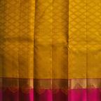 Silk Thread Design Saree – Double Side Mustard