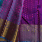 Violet Rose Self Design Kanchipuram Silk Saree